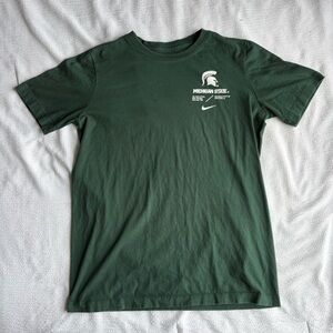 University of Michigan State Spartans Green Nike Tee T-Shirt Size XL NCAA